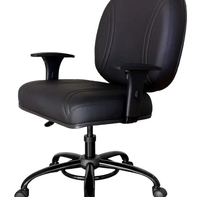 Cadeira Office Design Office Móveis, Até 200kg, Medidas Ergonômicas, Preto