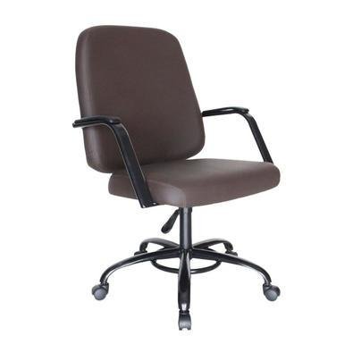 Cadeira Design Office Móveis Para Escritório Até 200kg Marrom