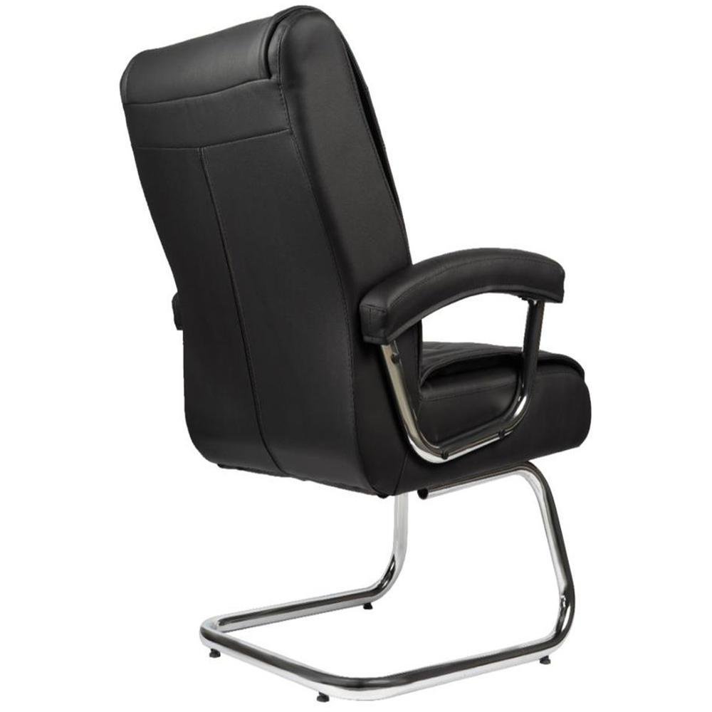 Imagem 2 de 5 do produto Cadeira Interlocutor Design Office Móveis, Com Mola Ensacada, Preto