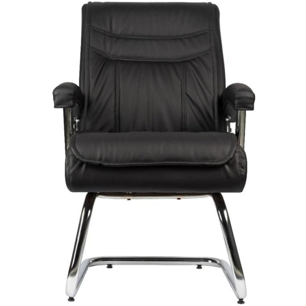 Imagem 4 de 5 do produto Cadeira Interlocutor Design Office Móveis, Com Mola Ensacada, Preto
