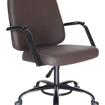 Cadeira Para Escritório Design Office Móveis Até 200kg Marrom