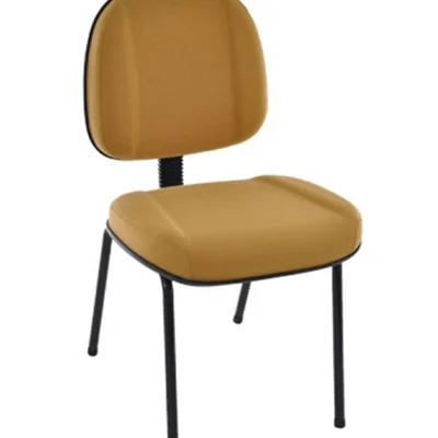Cadeira Design Office Móveis Gerente, Com Base Fixa, Pé Palito,  Classic - Amarelo