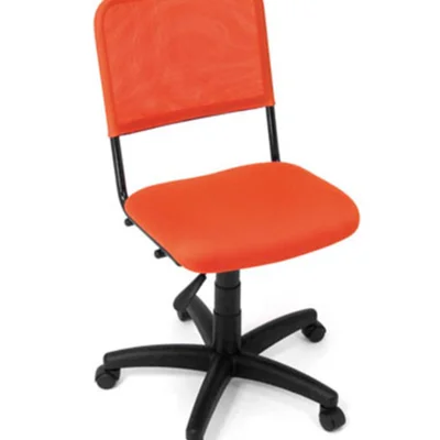 Cadeira Design Office Móveis Giratória, Tela Mesh Hotel - Laranja
