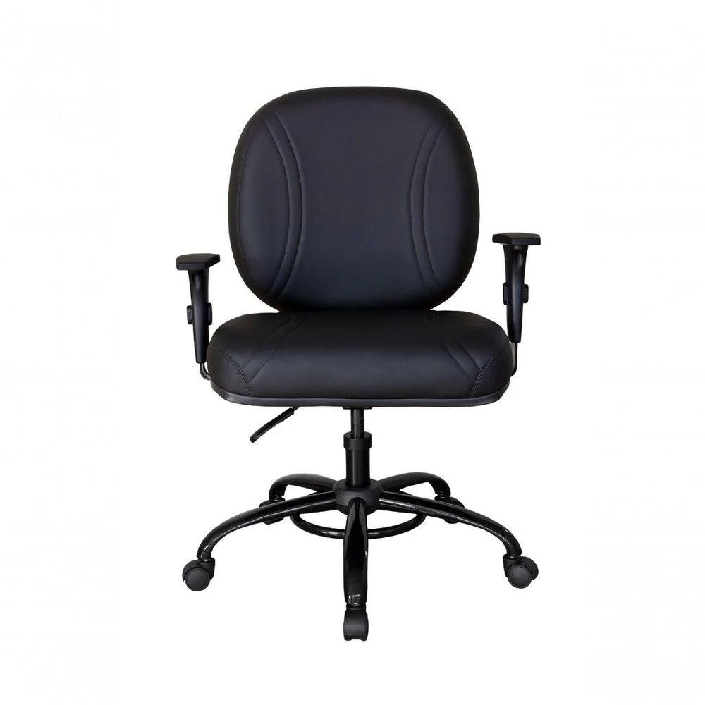 Imagem 3 de 4 do produto Cadeira Para Escritório Design Office Móveis, Até 200kg, Preto