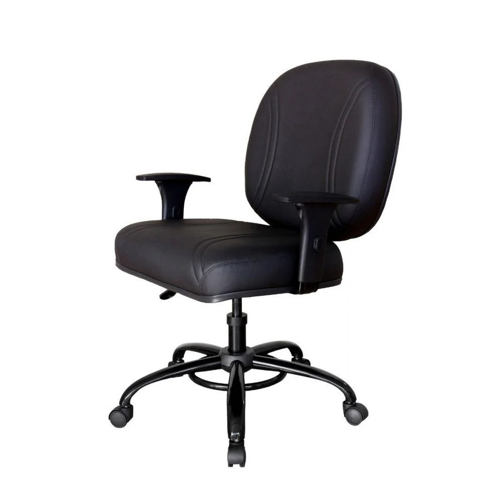 Imagem 4 de 4 do produto Cadeira Para Escritório Design Office Móveis, Até 200kg, Preto