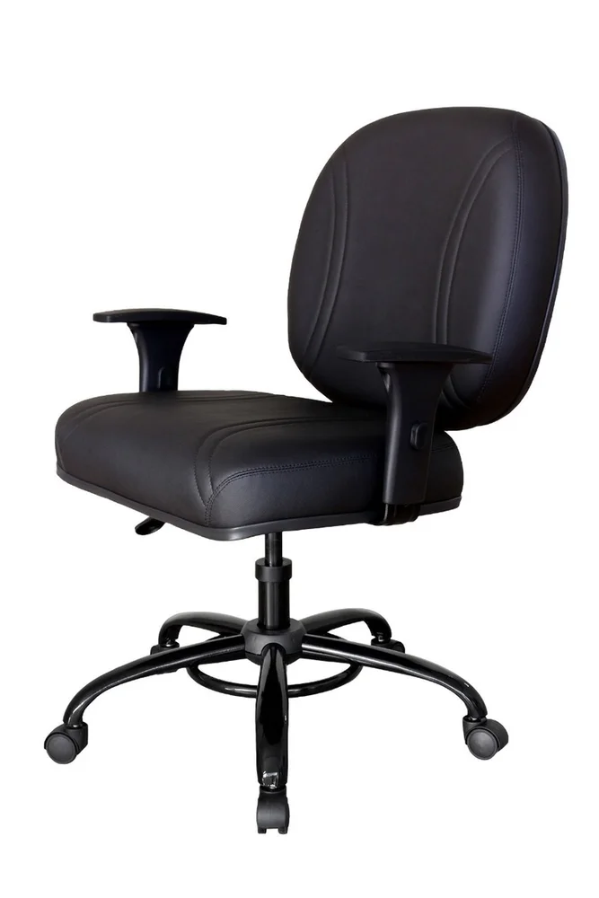 Imagem 1 de 4 do produto Cadeira Para Escritório Design Office Móveis, Até 200kg, Corvin, Preto
