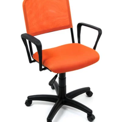 Cadeira  Giratória Design Office Móveis, Tela Mesh Hotel - Laranja
