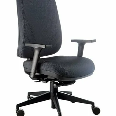 Cadeira Design Office Móveis Presidente, Até 120 Kg, Com Base Giratória, New Confort - Preto