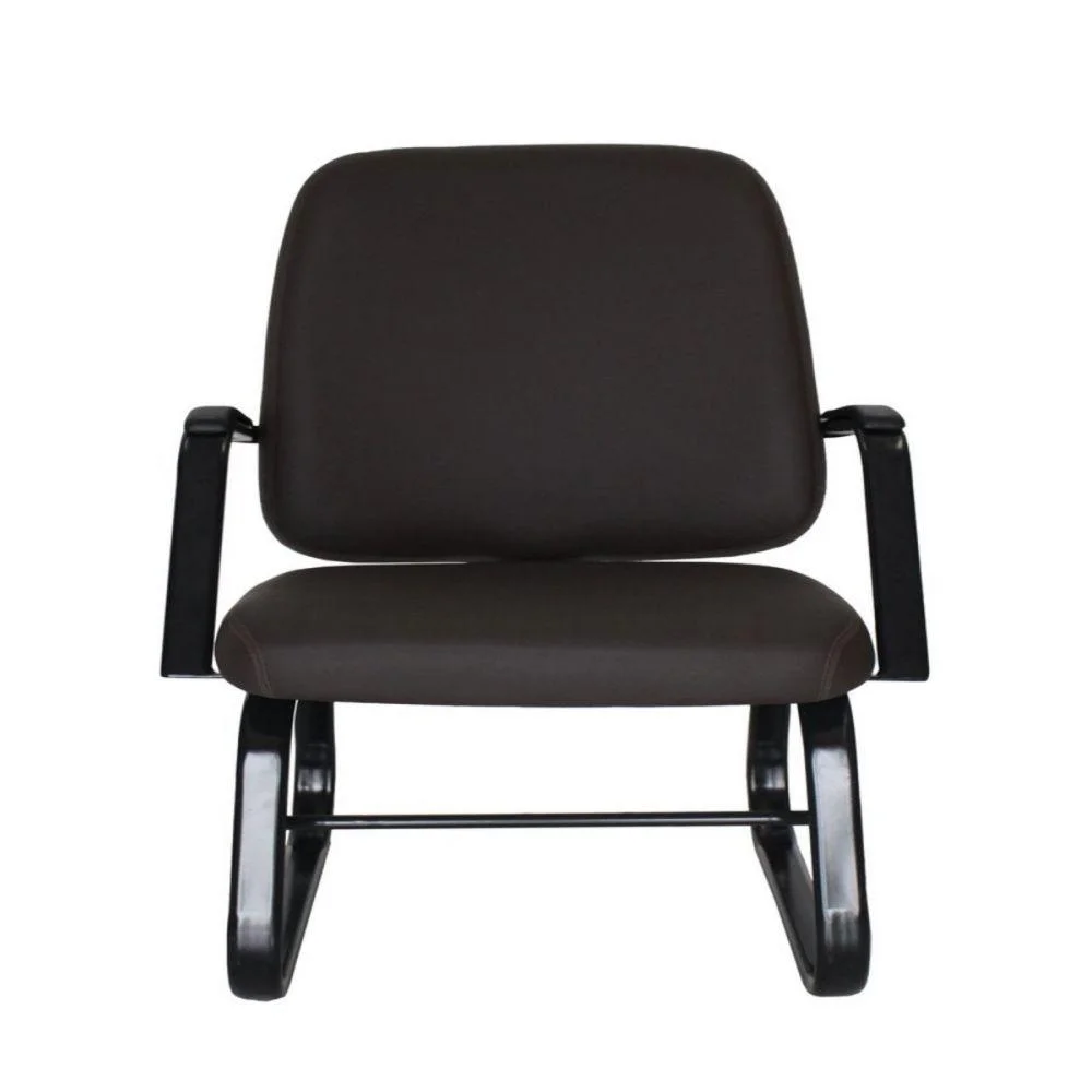 Imagem 2 de 4 do produto Cadeira Home Office Para Até 200kg, Fixa - Preto