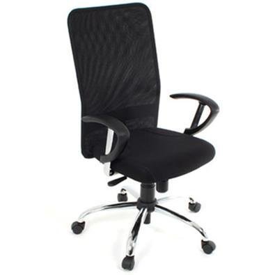 Cadeira Office Presidente, Com Braços, Linha Tela Mesh, Preto