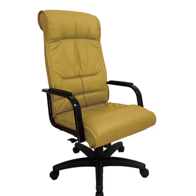 Cadeira Office Design Office Presidente, Para Escritório, Linha Itália, Amarelo