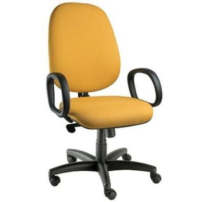 Cadeira Office Design Office Presidente, Para Escritório, Linha Confort, Amarelo