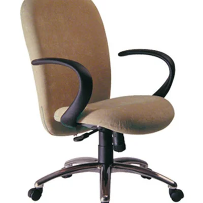 Cadeira Office Presidente, Com Braços, Linha Lombar, Marrom
