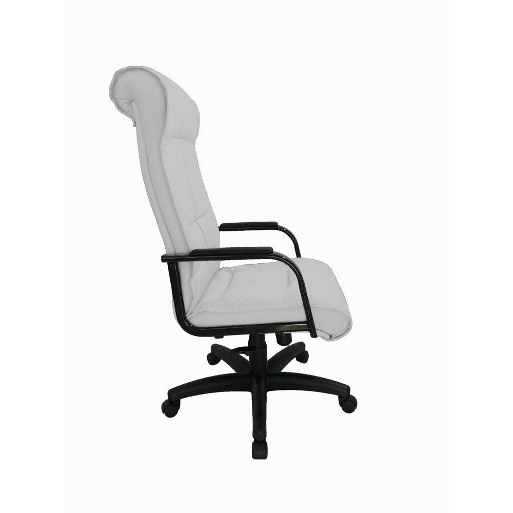 Imagem 2 de 5 do produto Cadeira Office Design Office Presidente, Para Escritório, Linha Itália, Branco