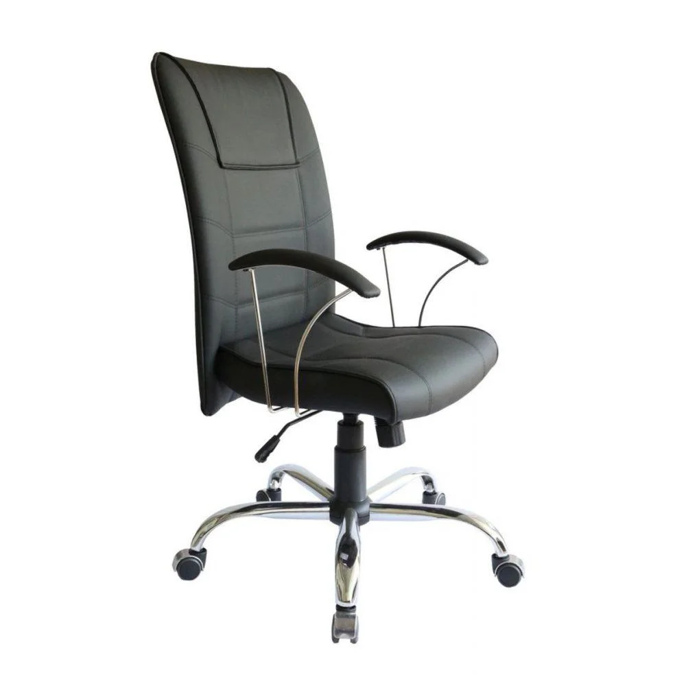 Imagem 2 de 5 do produto Cadeira Presidente Home Office, Ergonômica, Linha Vivara - Preto