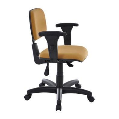 Cadeira Office Design Office Secretária, Base Back System, Linha Square, Amarelo