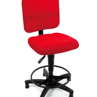 Cadeira Office Design Office Secretária, Base Caixa, Linha Tela Mesh, Vermelho