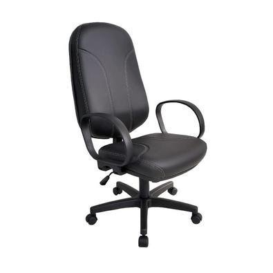 Cadeira Office Design Office Presidente Para Escritório, Linha Parma, Preto
