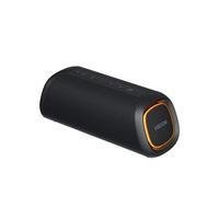caixa de som portátil lg xboom go xg5 led bluetooth led 20w resistente a água e poeira até 18 horas de bateria preto - xg5qbk.abrallksua música nunca 