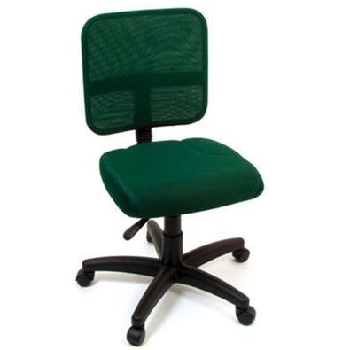 Cadeira Secretária Design Office Móveis Com Back System Linha Tela Mesh Verde Cor:preto