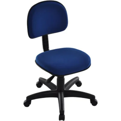 Cadeira Design Office Móveis Secretária, Com Base Giratória, Robust - Azul