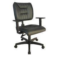 Cadeira Design Office, Linha Greco, Para Escritório E Home Office, Preto