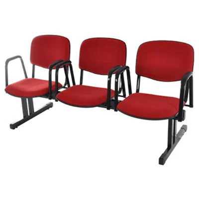 Cadeira Em Longarina Design Office Móveis, Para Auditórios, Linha Hotel - Vermelho