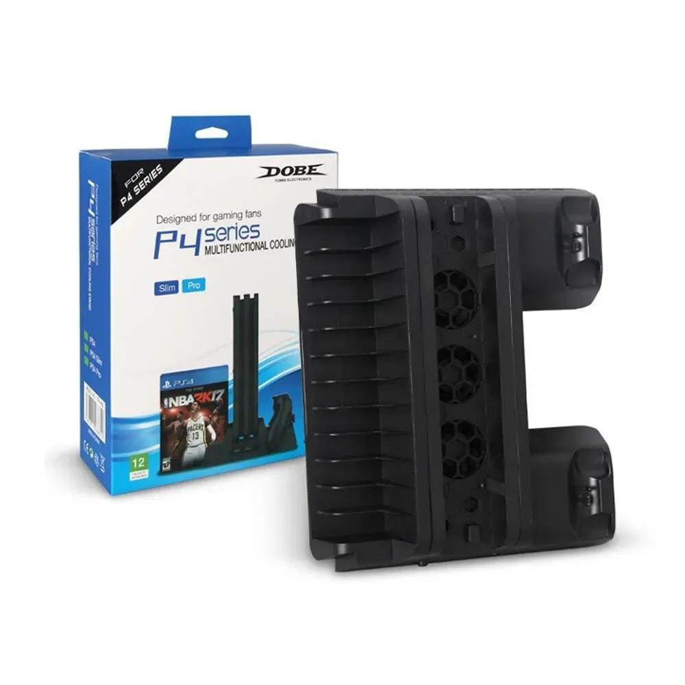 Carregador Dobe + Cooler + Base De Jogos Para PS4