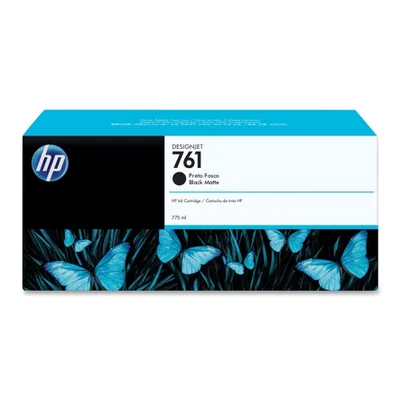Cartucho De Tinta HP 761, Pluk 775ML Cm997a, Preto Fosco
