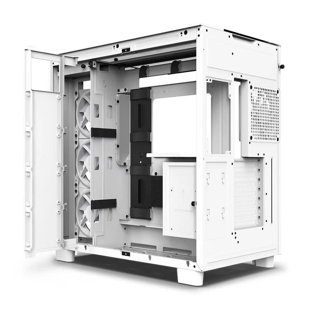 Imagem 5 de 5 do produto Gabinete Gamer Nzxt H9 Elite RGB, Mid-Tower, Vidro Temperador, Branco - Cm-H91ew-01