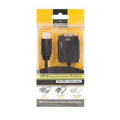 Conversor Magnus HDMI M X VGA F C/ Audio P2