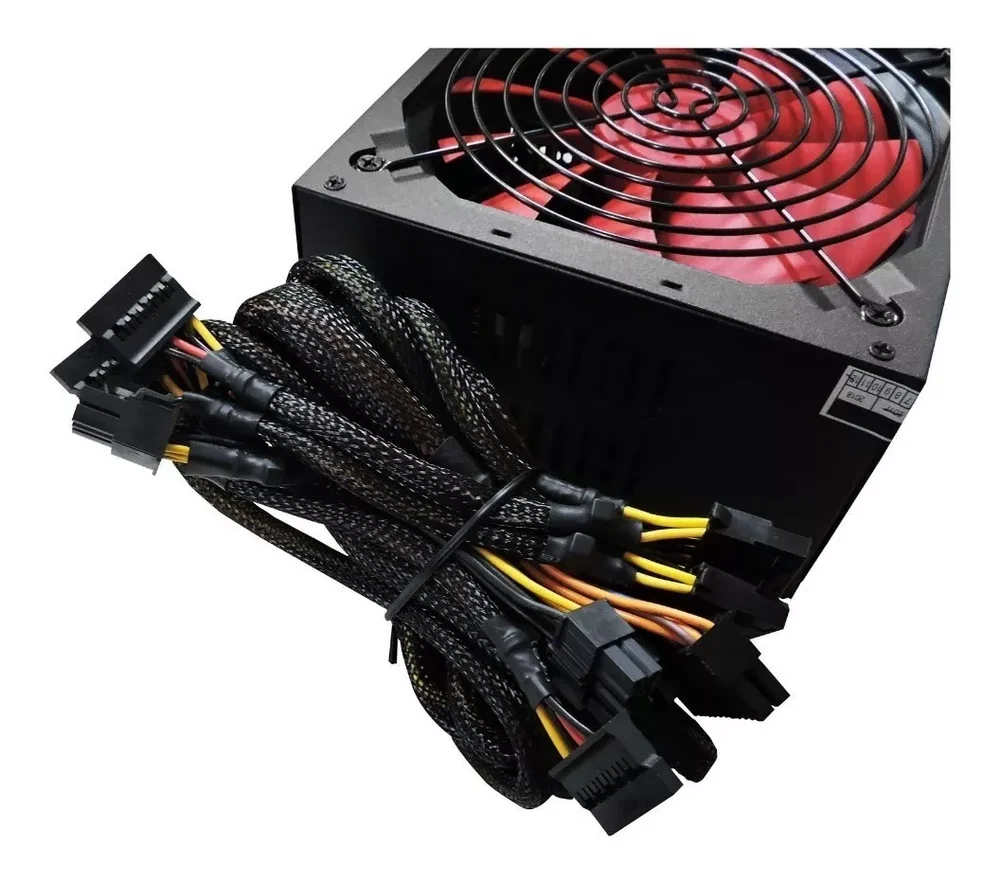 Imagem 4 de 5 do produto Fonte Brazilpc 500W Real, 80plus Bronze, 24 Pinos, ATX