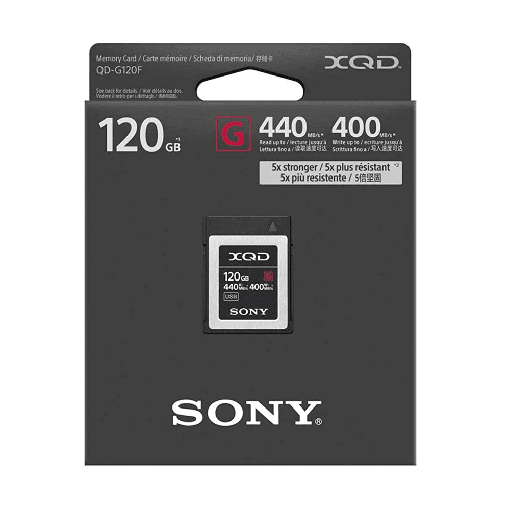 Carto Sony Xqd 120GB Série G De 440 Mbs KaBuM