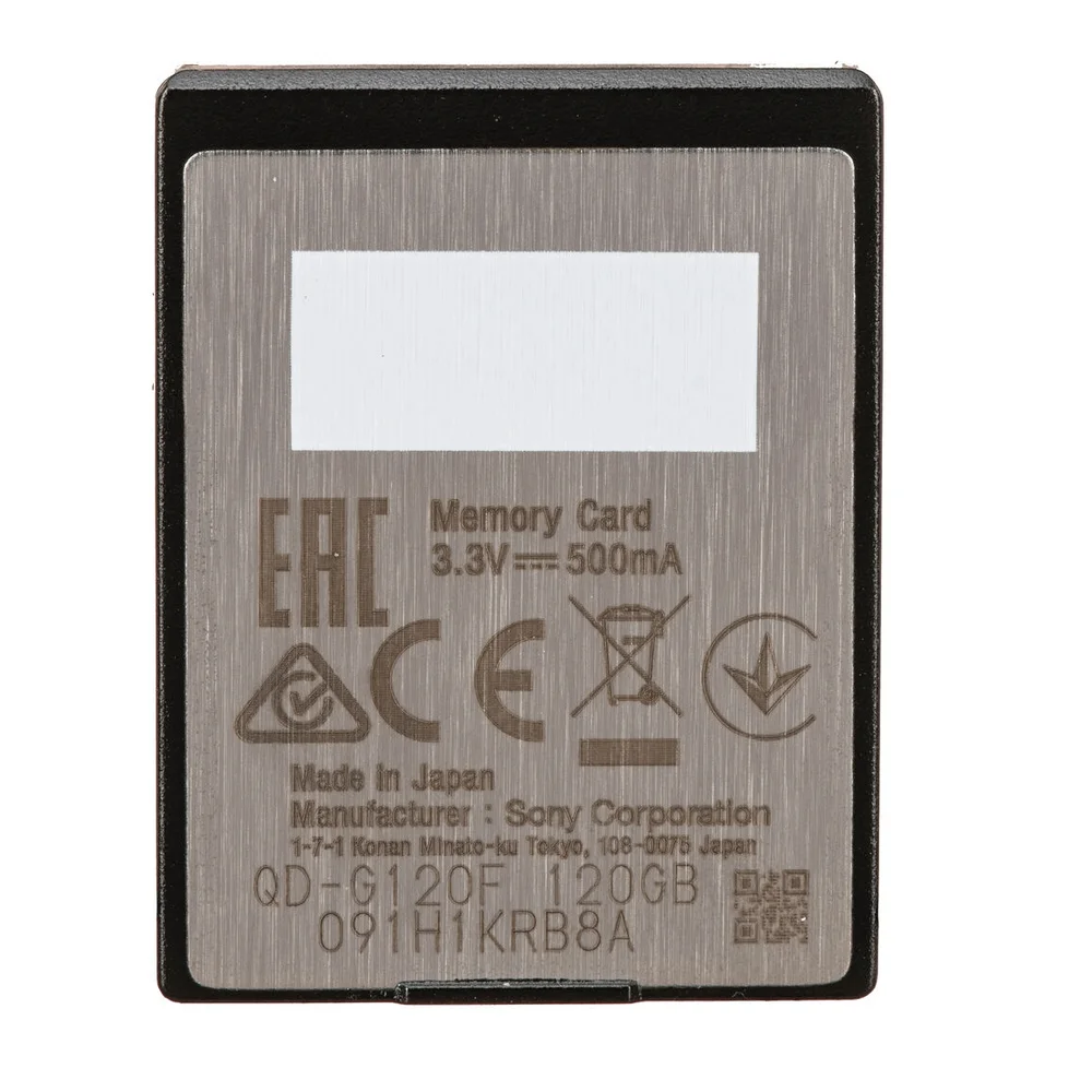 Imagem 2 de 4 do produto Cartão Sony Xqd, 120GB, Série G, De 440 Mb/s, Pcie 2.0 - qd-g120f
