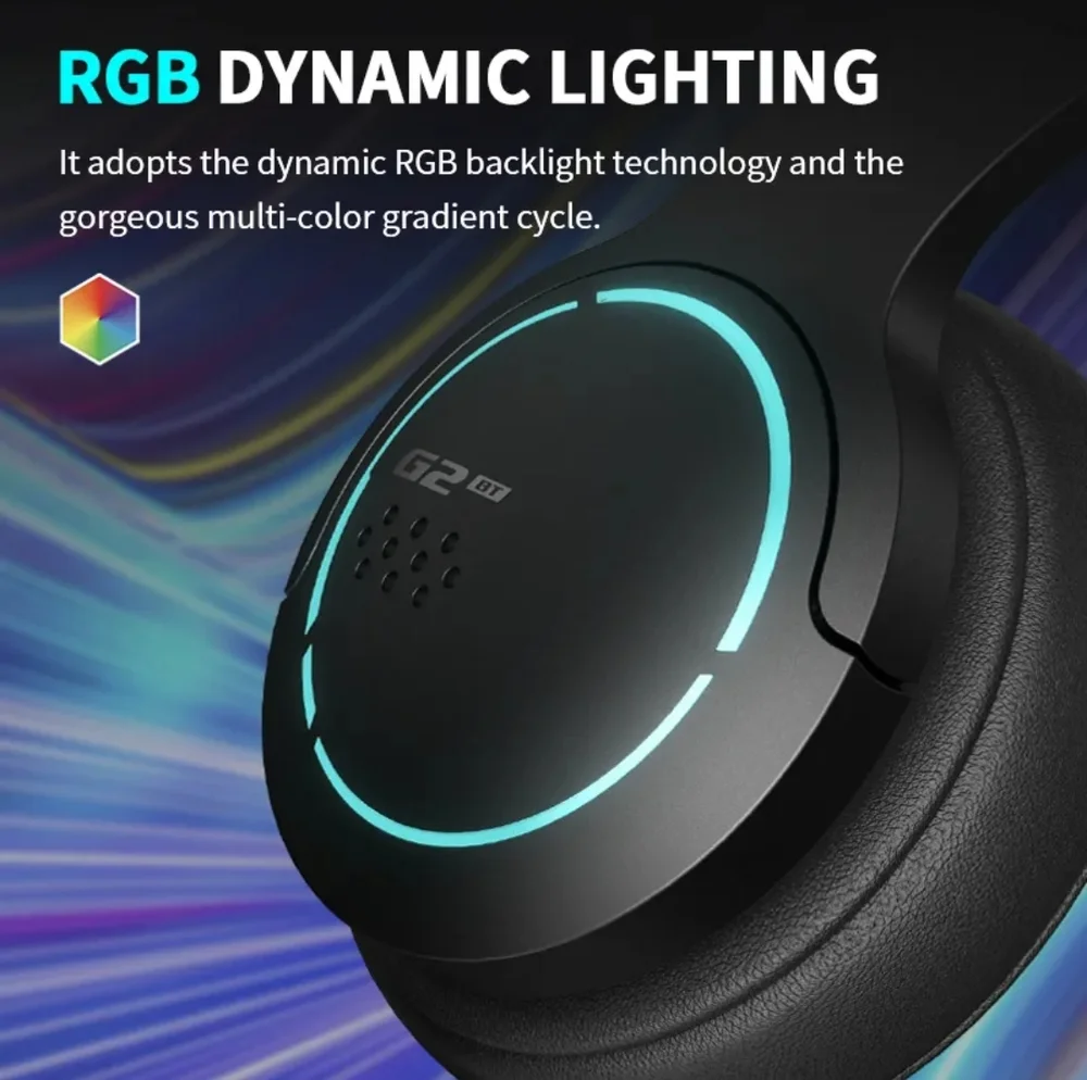 Imagem 5 de 5 do produto Fone De Ouvido Bluetooth Edifier G2bt-bk, Com Microfone, Até 24 Horas De Bateria, Preto