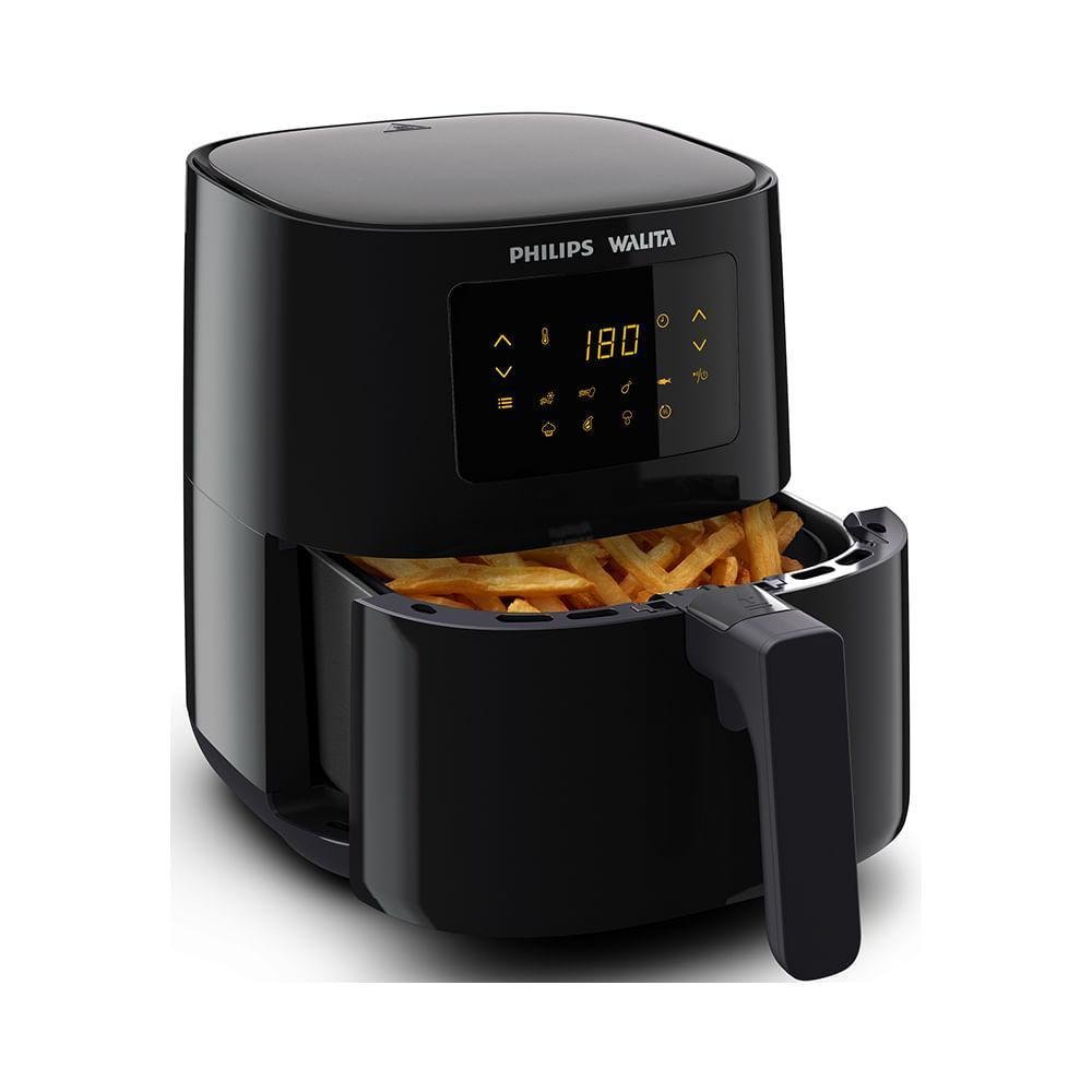 Imagem 4 de 5 do produto Fritadeira Air Fry Sem Óleo Philips Walita Série 3000 Digital, 4.1L, 1400W, 127V, Preto - RI9252/91