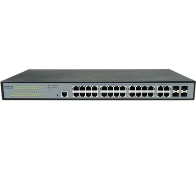 Switch Intelbras Sg2404 Poe L2+ Gerenciável, 24 Portas, Gigabit+ 4pGBic