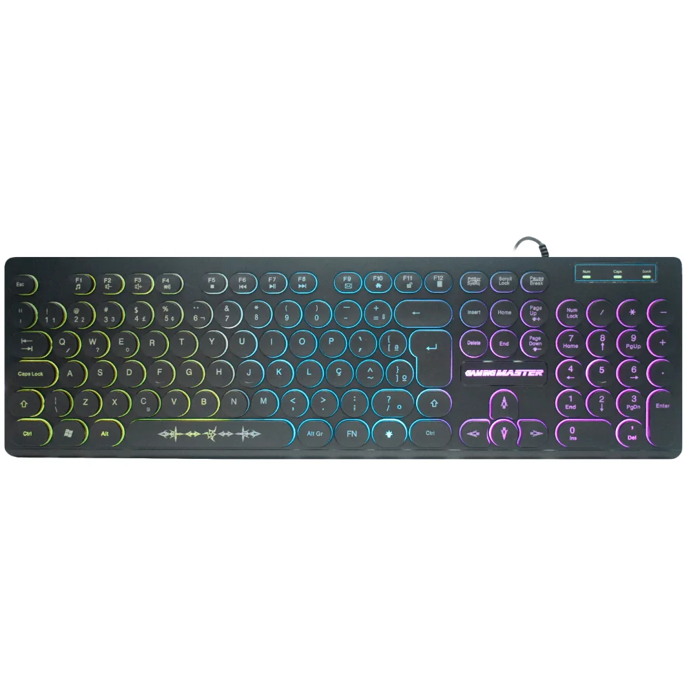 Kit Gamer Rgb Kmex Teclado Km7628 Abnt 2 KaBuM