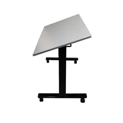 Mesa Design Office Móveis Basculante Para Escritório E Home Office Salerno, Cinza