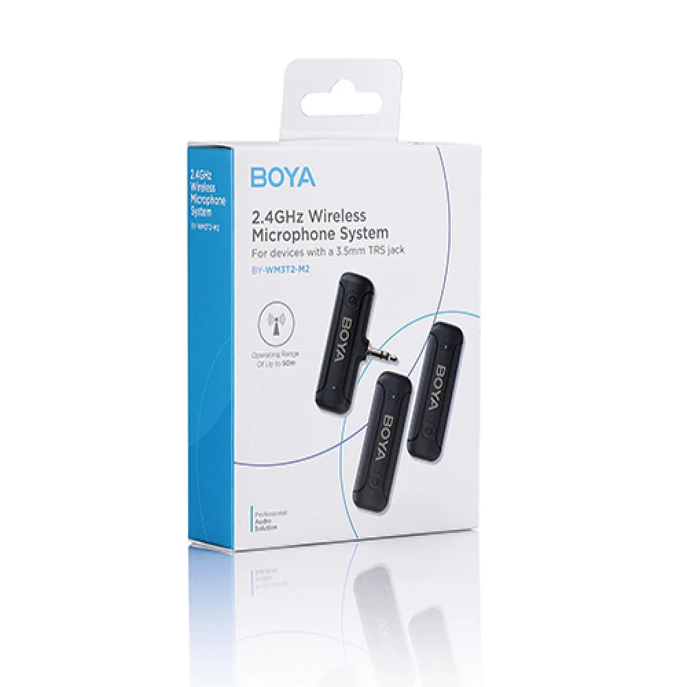 Imagem 4 de 5 do produto Microfone Boya By-wm3t2-m2, Lapela, Sem Fio, Wireless, Plug P2