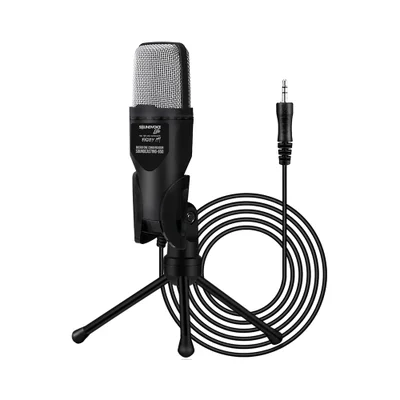 Microfone Condensador Soundcasting, 650 Soundvoice Lite Com Cabo De 1.80 Metros