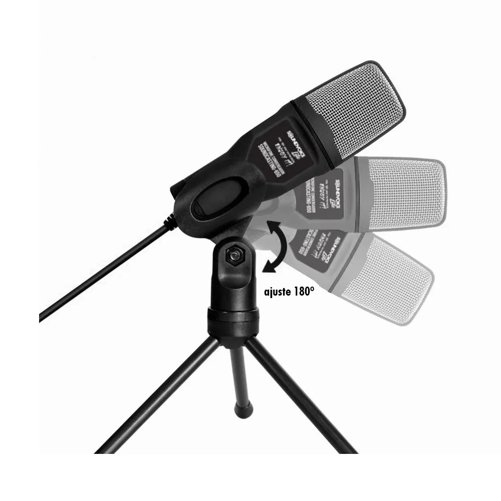 Imagem 2 de 5 do produto Microfone Condensador Soundcasting, 650 Soundvoice Lite Com Cabo De 1.80 Metros