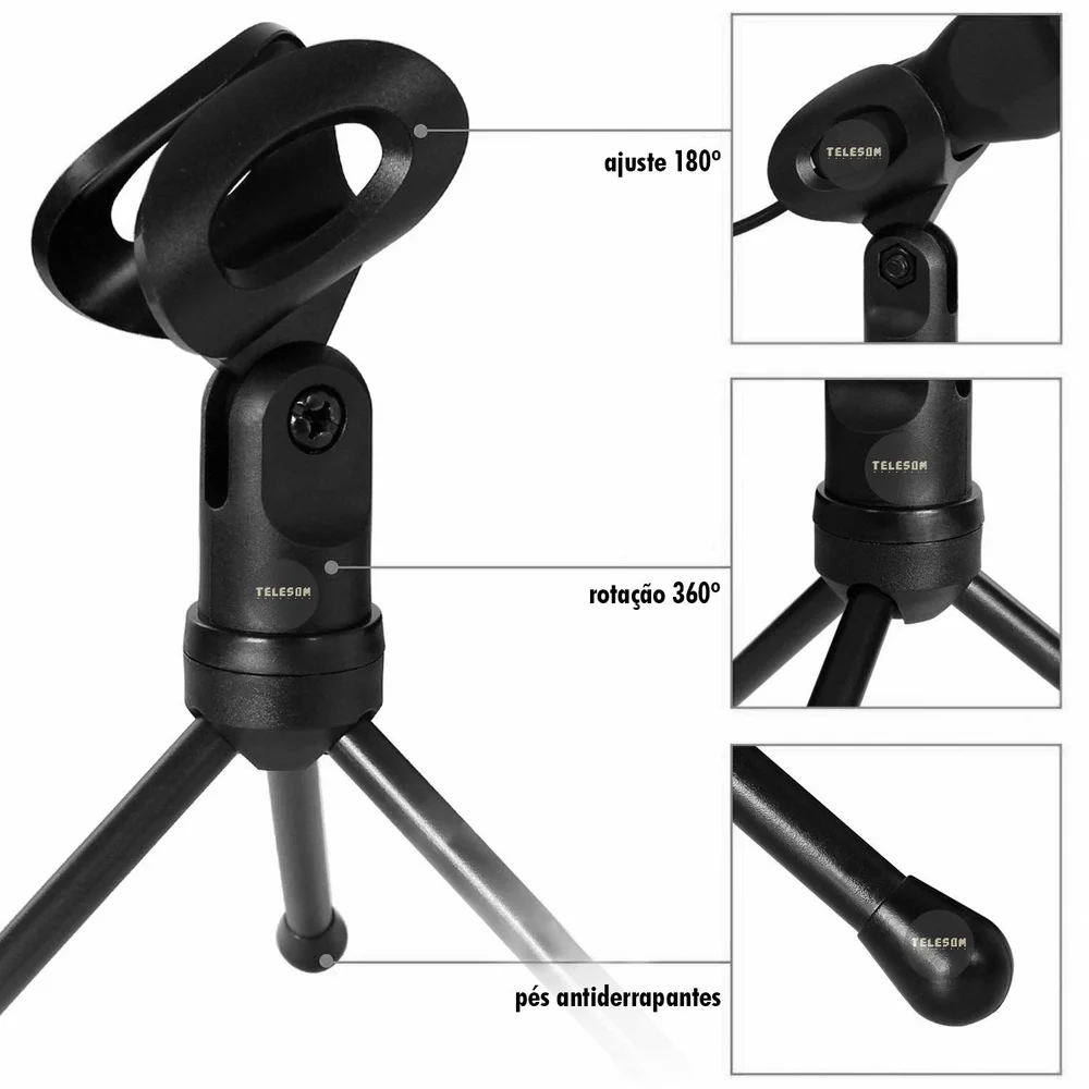 Imagem 4 de 5 do produto Microfone Condensador Soundcasting, 650 Soundvoice Lite Com Cabo De 1.80 Metros