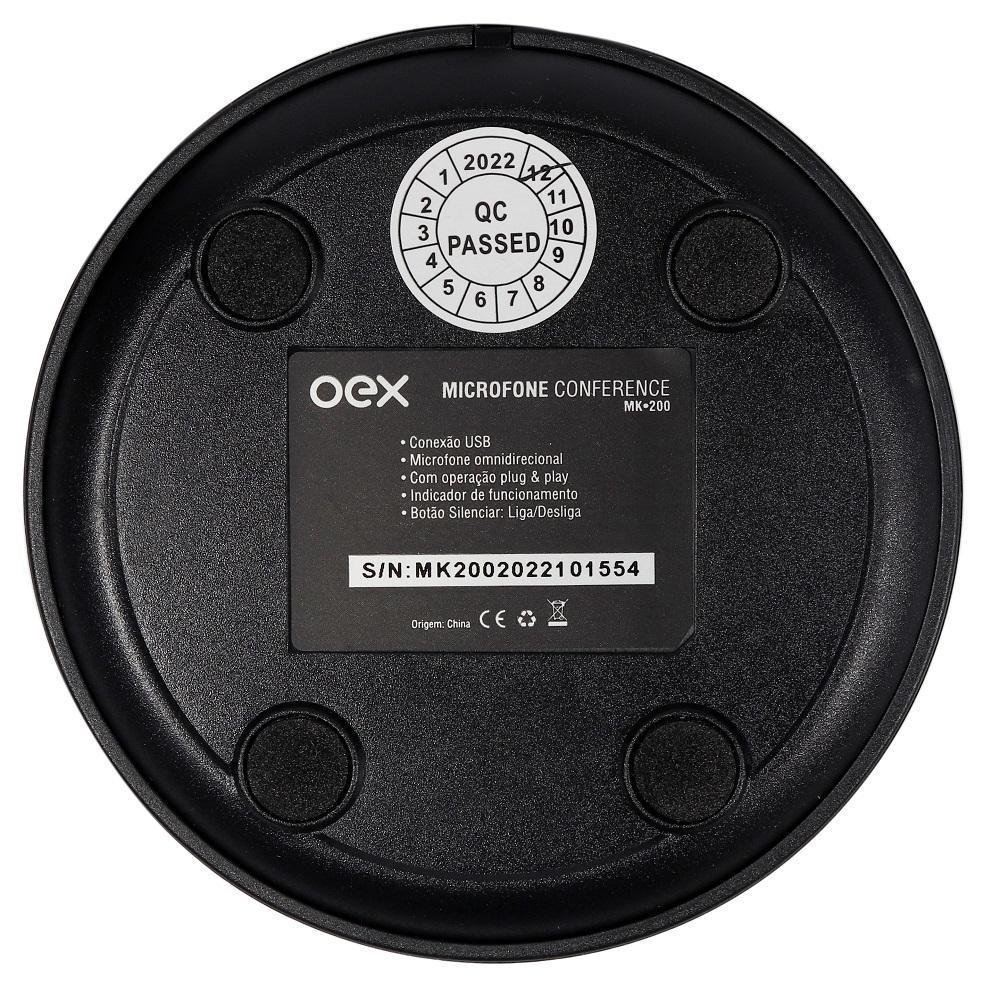 Microfone Oex Para Conferência Mk200 Preto KaBuM