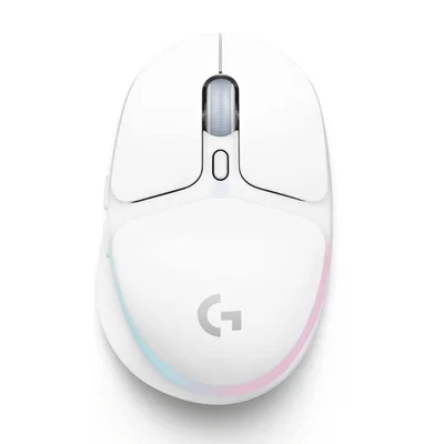 Mouse Gamer sem fio, Logitech G705, G Hub, 8200dpi, 6 Botões Programáveis, Iluminação RGB Lightsync, Branco