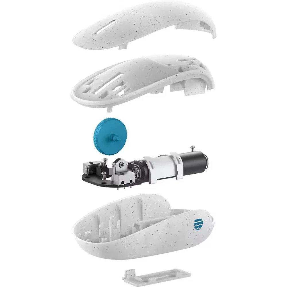 Imagem 2 de 4 do produto Mouse sem fio, Microsoft Ocean Plastic, Branco Pontilhado - I38-00019