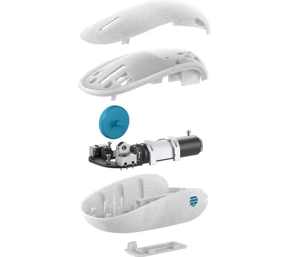 Imagem 4 de 4 do produto Mouse sem fio, Microsoft Ocean Plastic, Branco Pontilhado - I38-00019