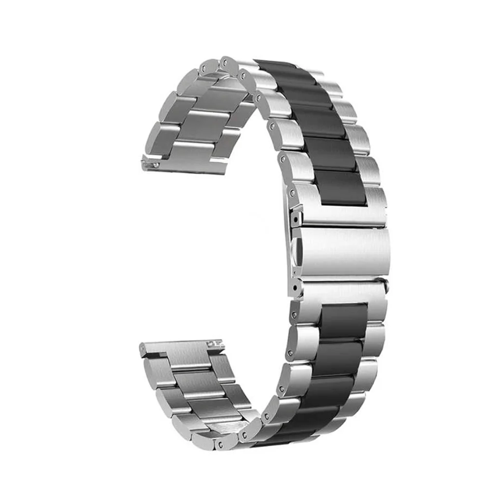 Imagem 4 de 5 do produto Pulseiras Smartwatch Multiira, Abmidia, Smart Band Inteligente, 3 Elos, Aço Inox, Prata e Preto