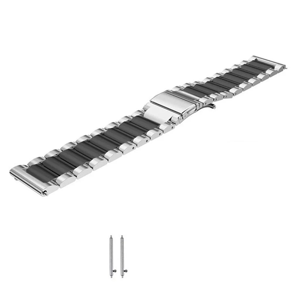 Imagem 5 de 5 do produto Pulseiras Smartwatch Multiira, Abmidia, Smart Band Inteligente, 3 Elos, Aço Inox, Prata e Preto