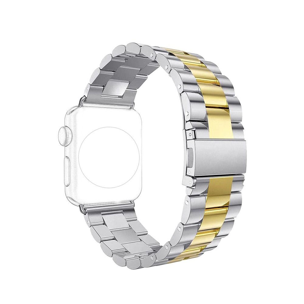 Pulseiras Smartwatch Multiira, 3 Elos, Aço Inox, Prata e Ouro